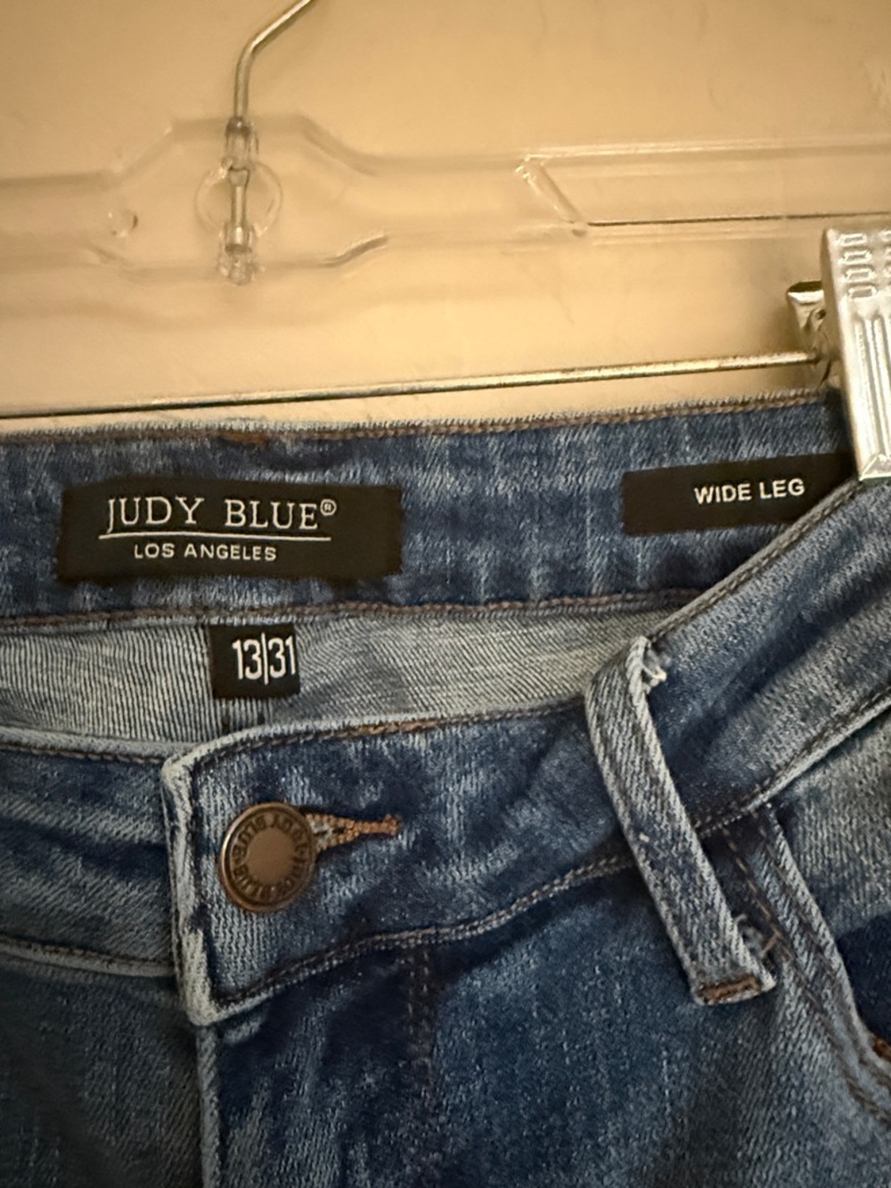 judy blue wide leg jeans size 13/31 - Picture 3 of 6